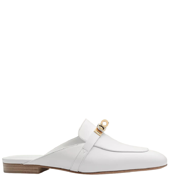  Giày Nữ Hermes Oz Mule 'Blanc' 