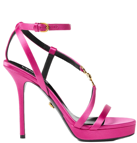  Giày Nữ Versace Crystal Medusa '95 Sandals 'Fuchsia' 