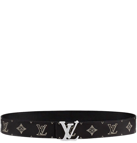  Thắt Lưng Nam Louis Vuitton Shape 40MM Raffia Reversible Belt 'Black' 