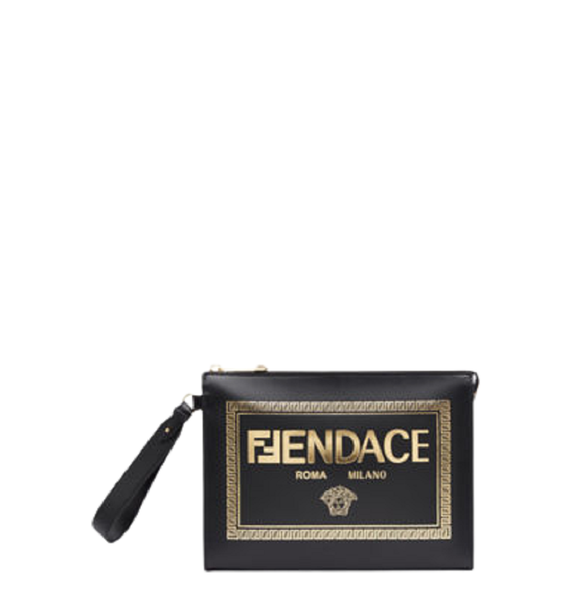  Túi Nam Fendi Flat Pouch 'Fendace Printed Black' 