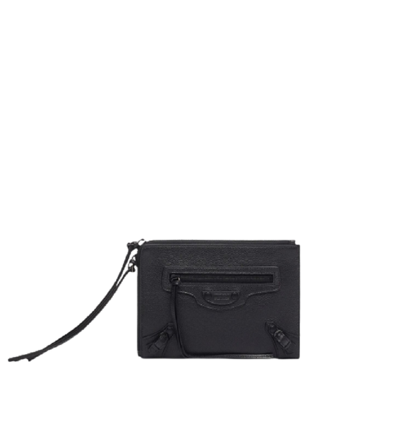  Túi Balenciaga Nam Neo Classic Small Pouch With Strap 'Black' 