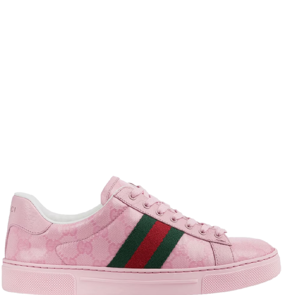  Giày Nữ Gucci Ace Trainer With Web 'Pink' ‎‎ 