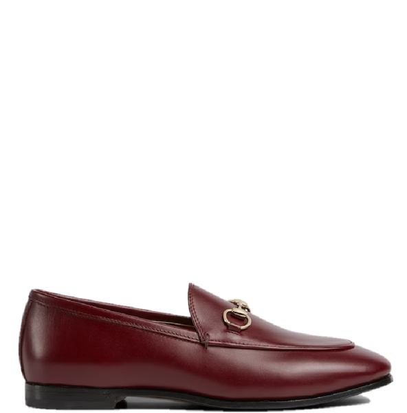  Giày Nữ Gucci Jordaan Loafer 'Rosso Leather' 