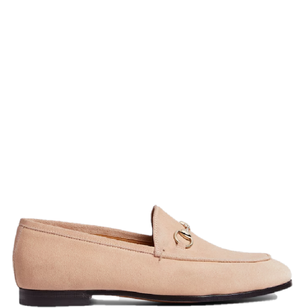  Giày Nữ Gucci Jordaan Loafer 'Rose Beige Suede' 