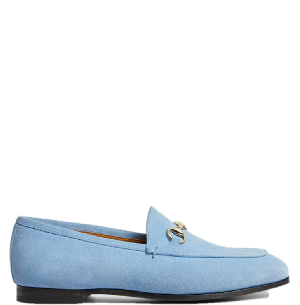  Giày Nữ Gucci Jordaan Loafer 'Blue Suede' 