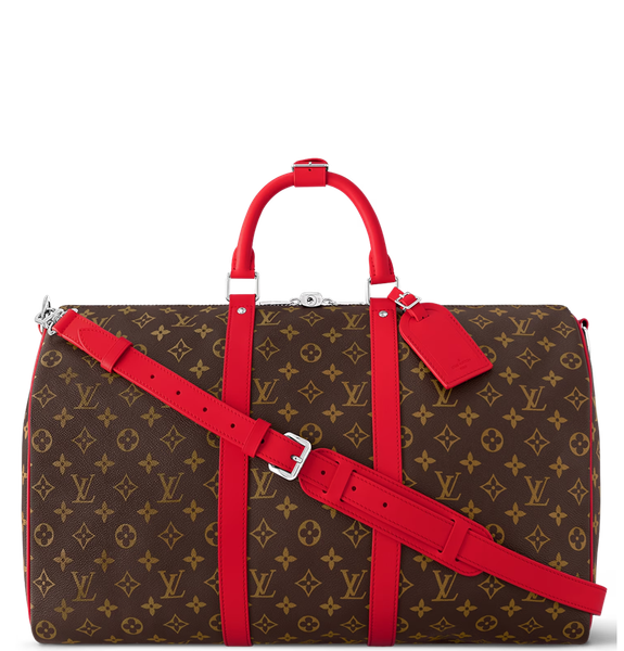  Túi Nam Louis Vuitton Keepall Bandoulière 50 Bag 'Red' 