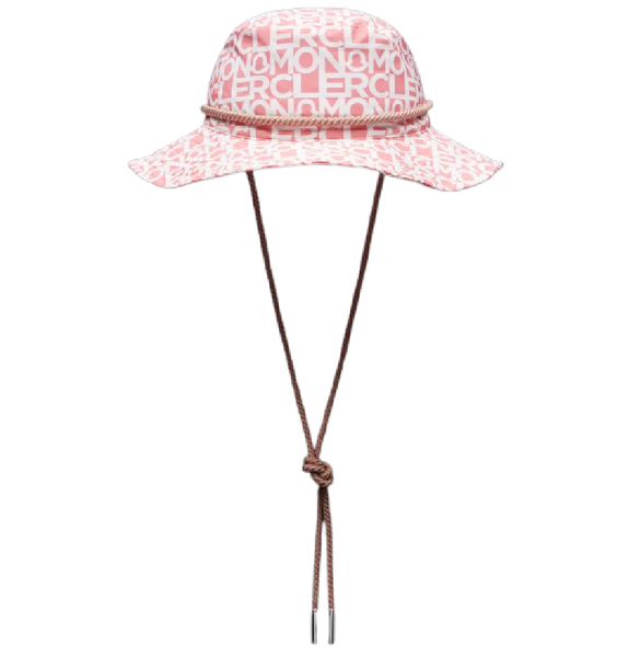  Mũ Nữ Moncler Logo Print Hat 'White Pink' 