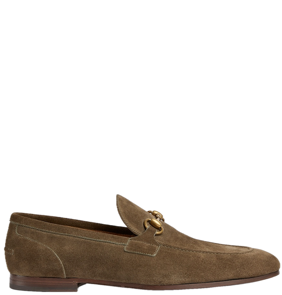  Giày Nam Gucci Jordaan Loafer 'Olive Green' 