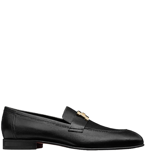  Giày Nam Hermes Paris Loafer 'Noir Permabrass' 