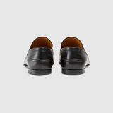  Giày Nam Gucci Jordaan Leather Loafer 'Black' 