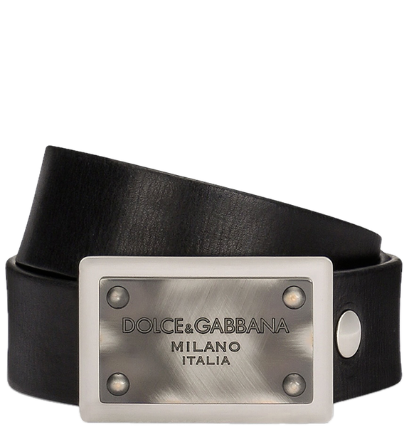  Thắt Lưng Nam Dolce & Gabbana Leather Belt 'Black' 