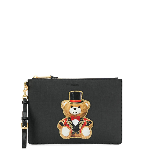  Túi Nữ Moschino Teddy Bear Clutch 'Black' 