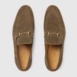  Giày Nam Gucci Jordaan Loafer 'Olive Green' 