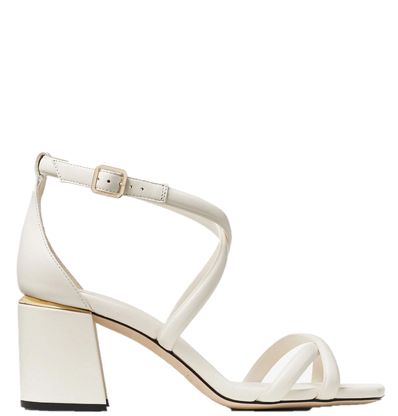  Dép Nữ Jimmy Choo Leather Sandals 'Latte Nappa' 