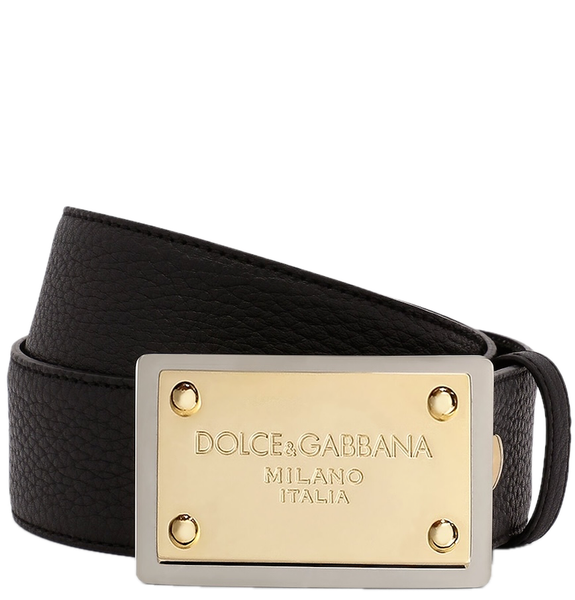  Thắt Lưng Nam Dolce & Gabbana Grainy Belt 'Black' 