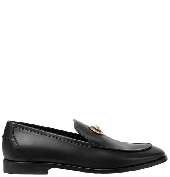  Giày Nam Versace Medusa Leather Slippers 'Black' 