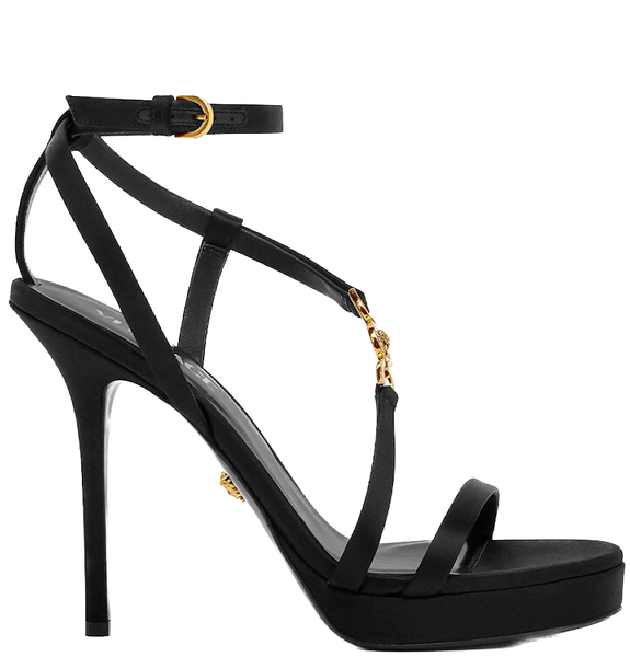  Giày Nữ Versace Crystal Medusa '95 Sandals 'Black' 