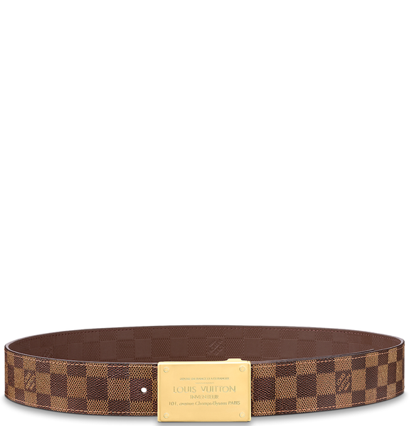  Thắt Lưng Nam Louis Vuitton Belt Inventeur Damier 'Ebene Brown' 