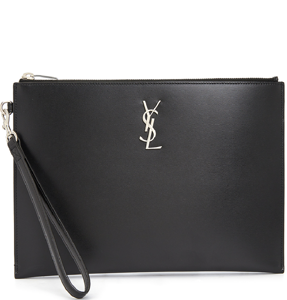  Túi Nam Saint Laurent Monogram Tablet Clutch 'Black' 