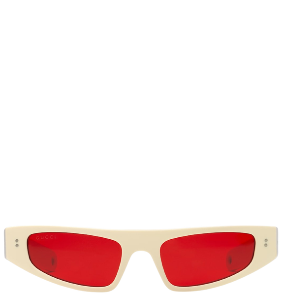  Kính Gucci Cat Eye Frame Sunglasses 'Shiny Ivory' 