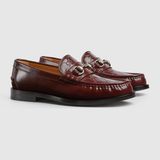  Giày Nam Gucci Gg Loafer With Horsebit 'Burgundy' 