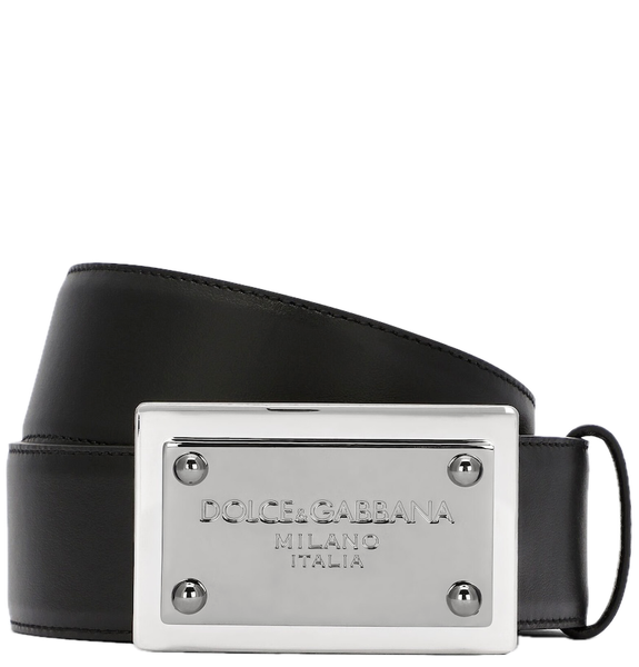  Thắt Lưng Nam Dolce & Gabbana Belt Branded Tag 'Black' 