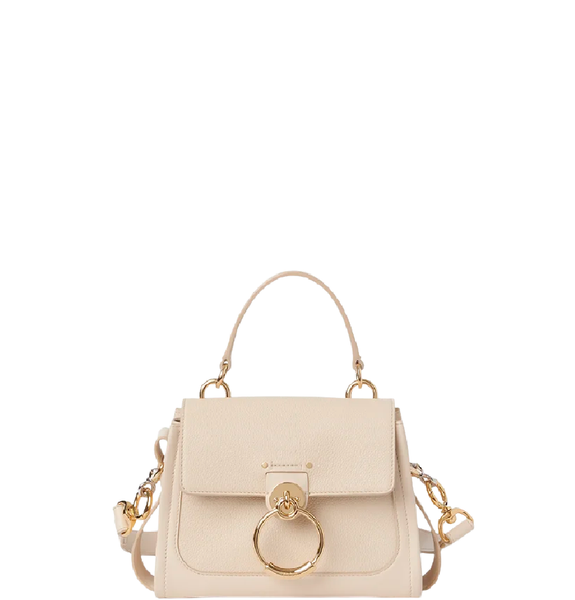  Túi Nữ Chloe Mini Tess Day Grained Shiny Calfskin 'Beige' 