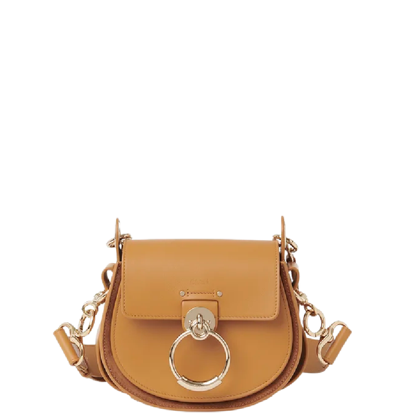  Túi Nữ Chloe Tess Small Purse Shiny & Suede 'Biege' 