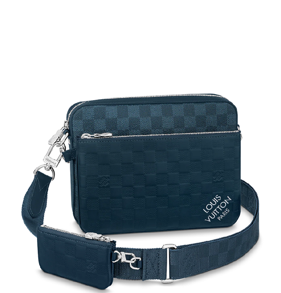  Túi Nam Louis Vuitton Trio Messenger 'Navy' 