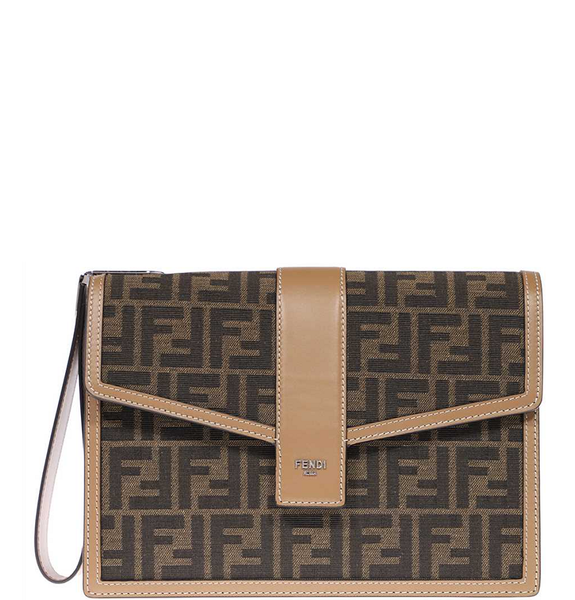  Túi Nữ Fendi Monogram Clutch 'Brown' 