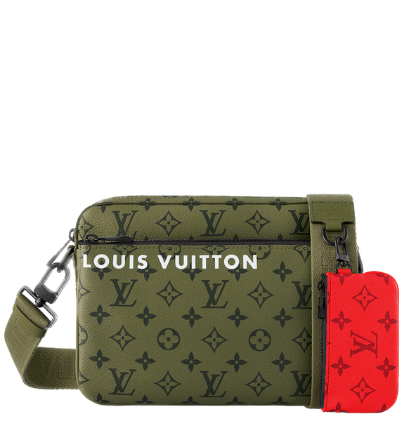  Túi Nam Louis Vuitton Trio Messenger 'Khaki Green' 