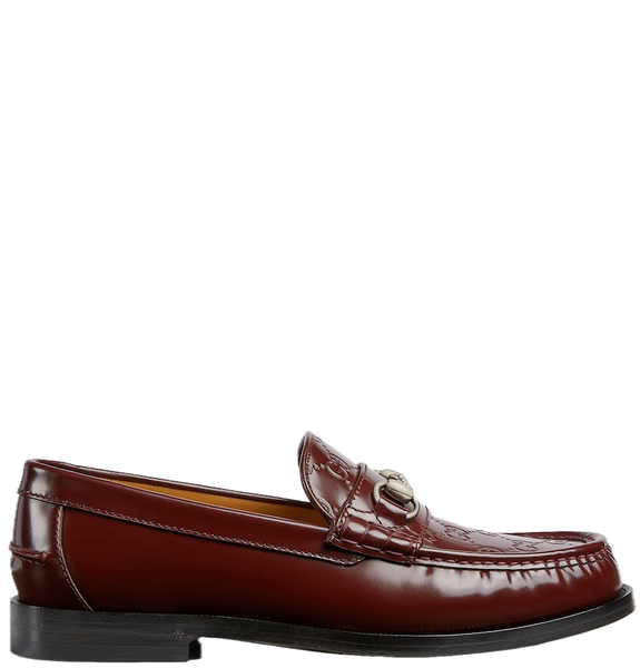  Giày Nam Gucci Gg Loafer With Horsebit 'Burgundy' 