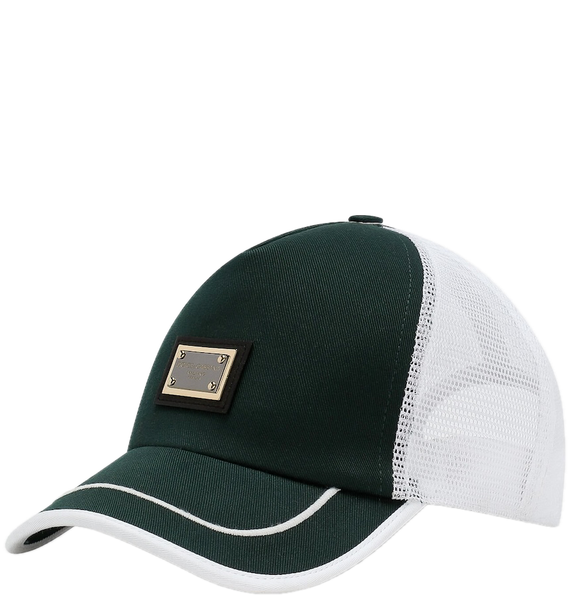  Mũ Dolce & Gabbana Trucker Hat Logo Tag Mesh 'Green' 