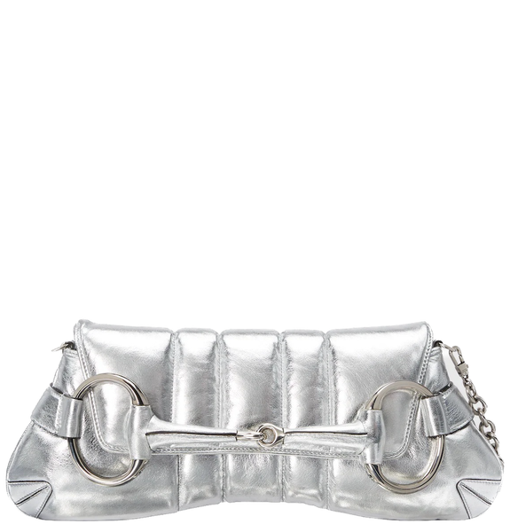  Túi Nữ Gucci Horsebit Chain Small Shoulder Bag 'Silver' 