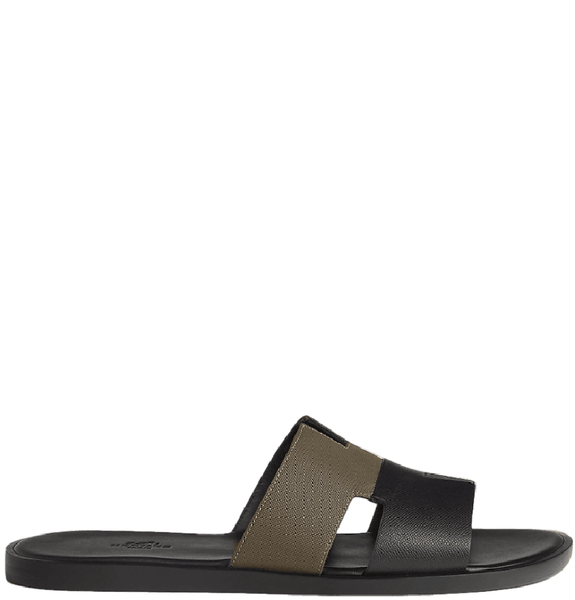  Dép Nam Hermes Izmir Sandal 'Kaki Noir' 