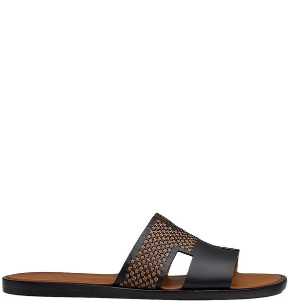  Dép Nam Hermes Izmir Sandal 'Noir Gold' 