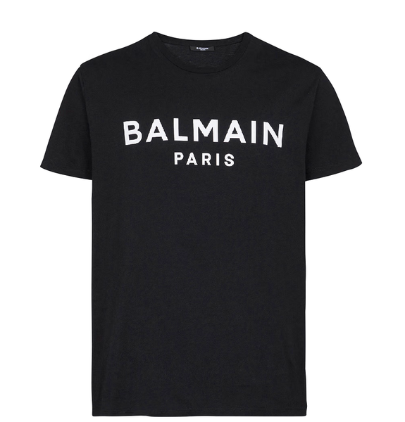  Áo Nam Balmain With Logo Print 'Black' 