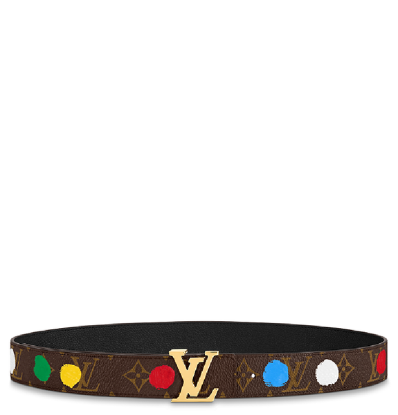  Thắt Lưng Nữ Louis Vuitton X YK LV Initials 30mm Reversible Painted Dots Belt 'Multicolor' 