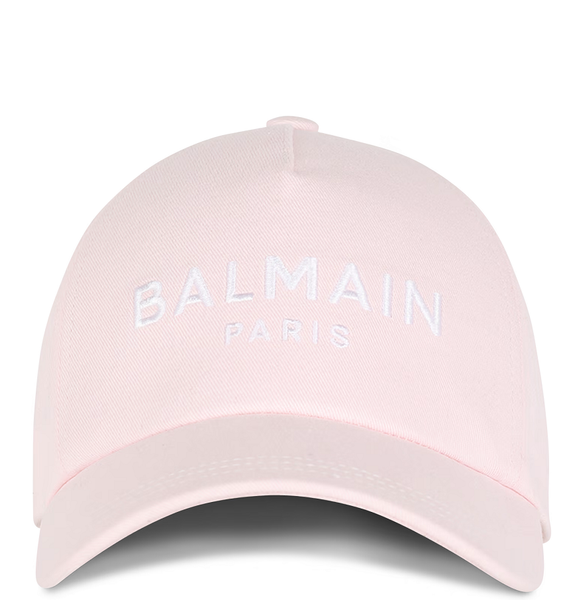  Mũ Nữ Balmain Cotton Cap With Balmain Logo 'Pink' 