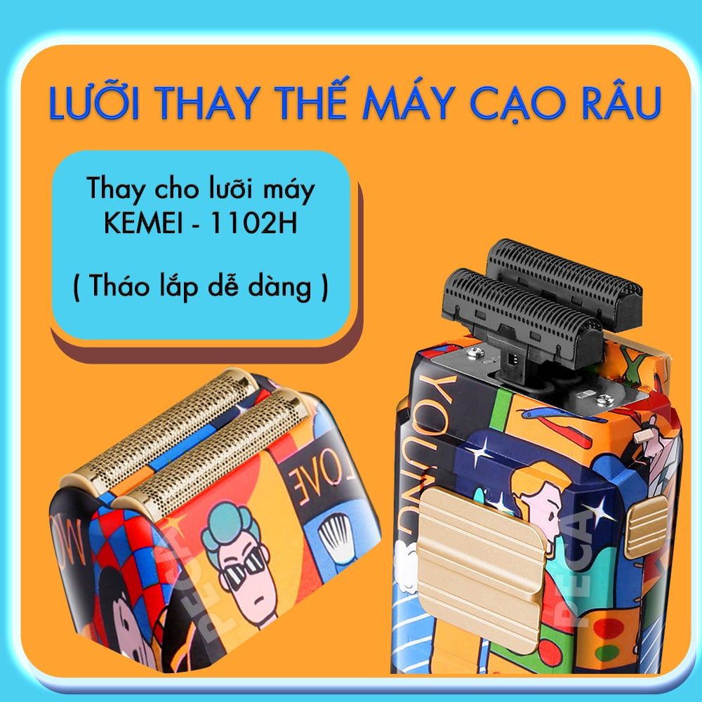 Lưỡi thay thế máy cạo râu Kemei KM-1102 / Kemei KM-1102H