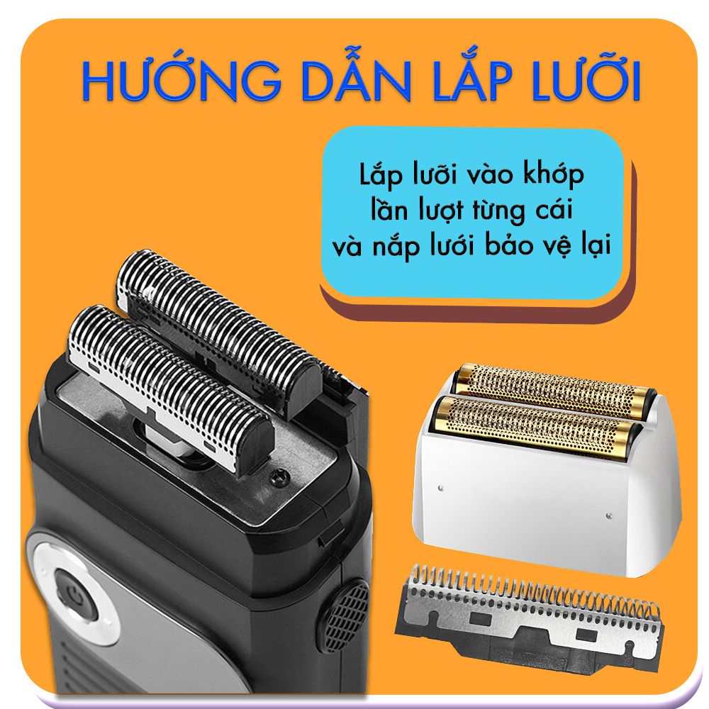 Lưỡi thay thế máy cạo râu Kemei KM-2026 / Kemei KM-2028 / Kemei KM-1112