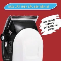 Tông đơ cắt tóc không dây KEMEI KM-809A chuyên nghiệp màn hình LCD hiển thị pin, cắt được lông cho thú cưng, chó, mèo
