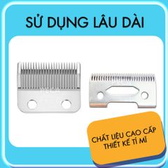 Bộ lưỡi tông đơ bằng thép không gỉ chuyên dụng thay thế nhiều loại tông đơ chuyên nghiệp của Kemei như KM-1996...