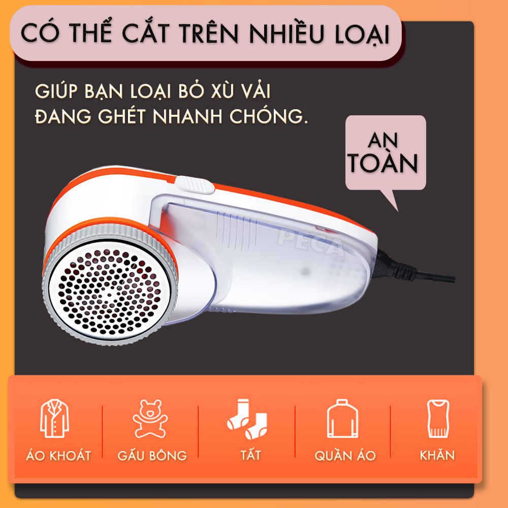 Máy cắt lông xù quần áo không dây Kemei KM-241 cắt lông xù nhiều loại vải.. - Phân phối chính hãng