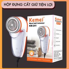 Máy cắt lông xù quần áo không dây Kemei KM-241 cắt lông xù nhiều loại vải.. - Phân phối chính hãng