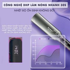 Máy duỗi tóc Kemei KM-2301 bảng nhiệt lớn 4.5 cm, điều chỉnh nhiều mức nhiệt sử dụng được cho mọi loại tóc thích hợp sử dụng salon - Hàng chính hãng