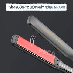 Máy duỗi tóc Kemei KM-2518 điều chỉnh 5 mức nhiệt sử dụng được cho mọi loại tóc