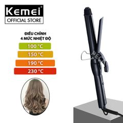 Máy uốn tóc Kemei KM-9942 điều chỉnh 4 mức nhiệt độ dây điện xoay 360 độ phù hợp sử dụng mọi loại tóc