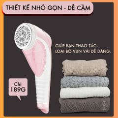 Máy cắt lông xù quần áo không dây Kemei KM-1905 cắt lông xù nhiều loại vải, công suất 9w mạnh mẽ.. - Phân phối chính hãng