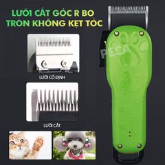 Tông đơ cắt lông thú cưng Kemei KM-CW10 không dây chuyên nghiệp công suất mạnh 8W sạc nhanh USB tiện lợi - Hàng chính hãng